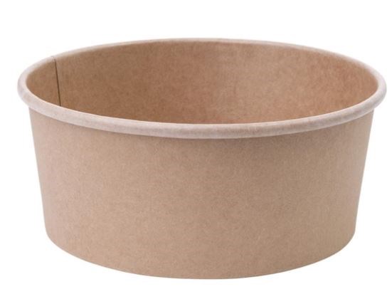 Salad Bowl Round Kraft 750ml (50 Pack)